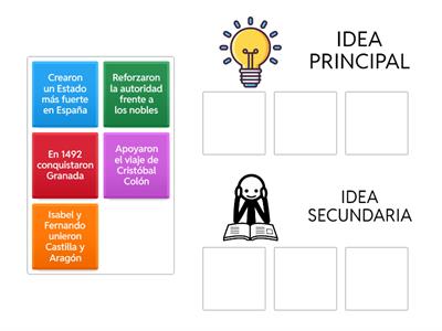 ¿Idea principal o secundaria?
