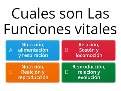 Las funciones Vitales