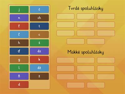 Tvrdé a mäkké spoluhlásky