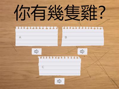 選擇題二-2訊息問句[數量]-郡群初級認證