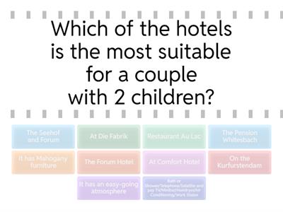 BERLIN'S HOTELS - reading comprehension exercises 