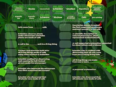 Cell Theory and Scientists Match-Up