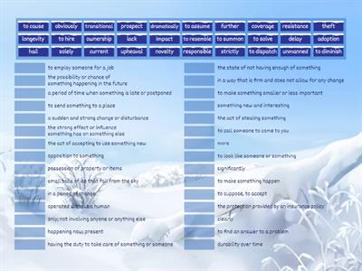 Guess the word by its definition - Intermediate vocabulary - New Autotechnologies 