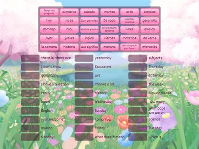 Vocabulario Senderos Capitulo 1