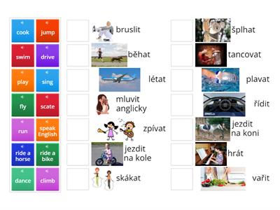 active verbs with can/can´t