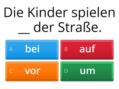 German prepositions 2 A1