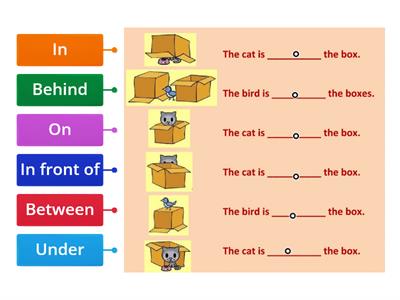 preposition of place