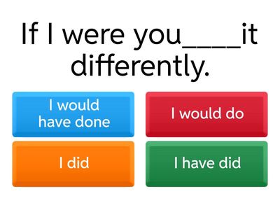 second conditional quiz
