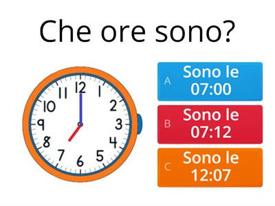 Indovina l'ora giusta!