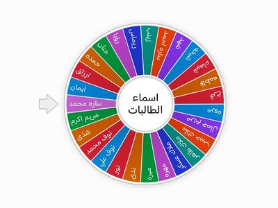 عجله الحظ اسماء الطالبات