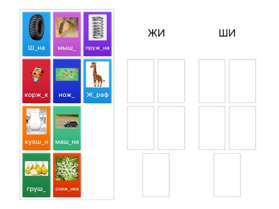 ЖИ-ШИ 1 класс