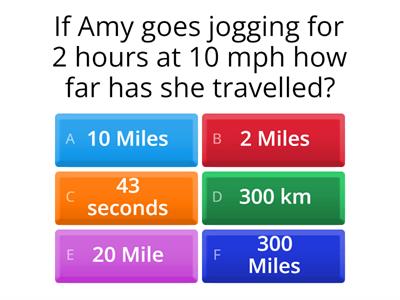 SSA speed distance time 