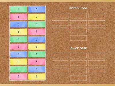 Upper case or lower case letters?