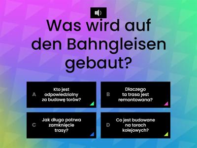 W-Fragen Bauarbeiten an der Eisenbahn