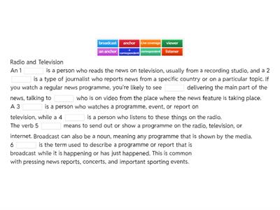 B2a3 NEWS AND MEDIA te vocab