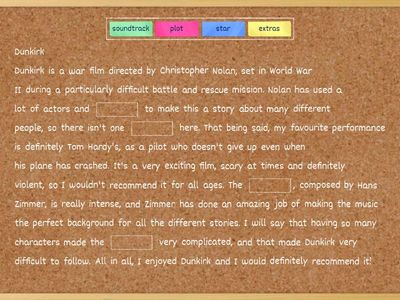 English File B1 6A Vocabulary revision