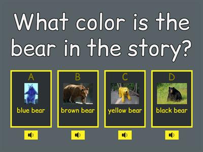 Brown bear, Brown bear, What do you see - Comprehension Question