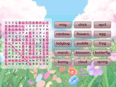 Spring Wordsearch