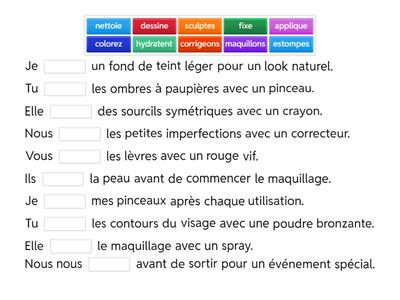 Les verbes du maquillage