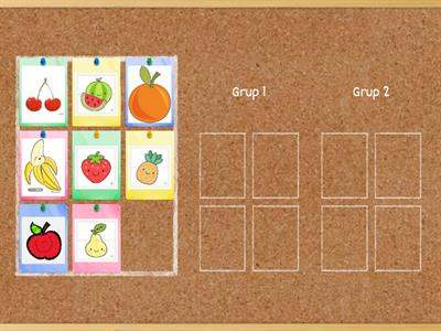 Meyveler ile Grup Sıralaması