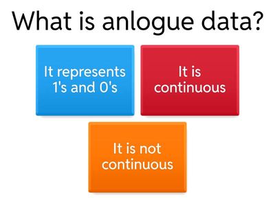 Analogue data