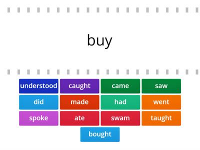 GW A2 Irregular verbs