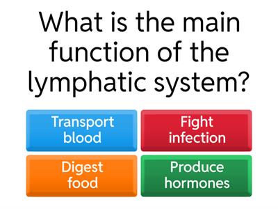 Lymphatic System Quiz