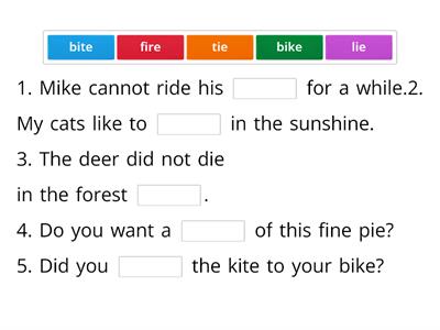 long /i/ missing word sentences