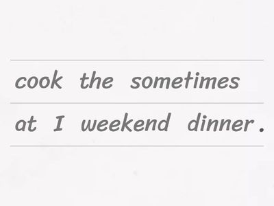 ESOL E3 Adverbs of Frequency Sentence