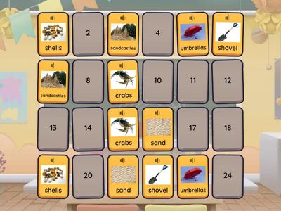 At the Beach - Matching Pairs