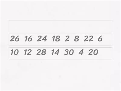 Counting by 2s, 5s, 10s