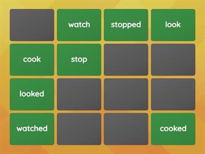 Regular Past Tense Matching