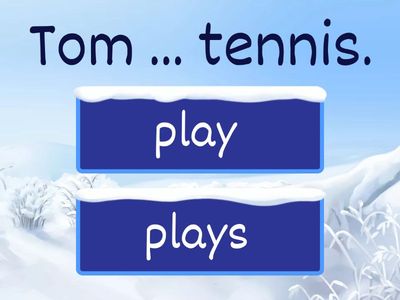 Present Simple he she it +s ending