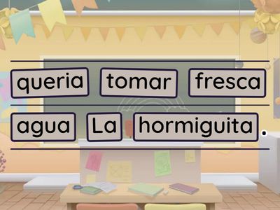 La hormiga y la paloma | Orden de las palabras en las oraciones | PeakPowerLearners 