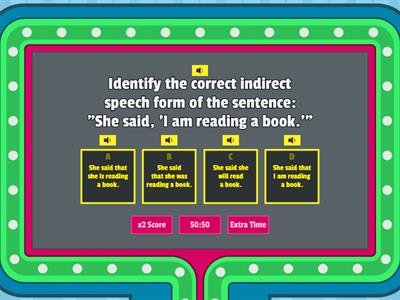  Direct and Indirect speech Game show