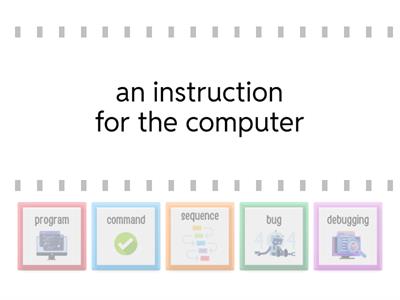 Computer Science Vocabulary Basics Find the Match