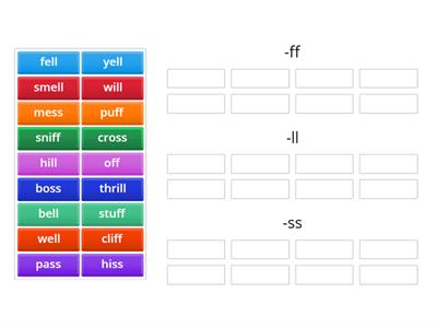 Bonus Letters ff-ll-ss