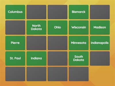 Midwest Region Memory Game