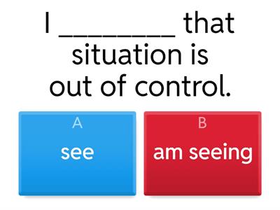 Stative and dynamic verbs
