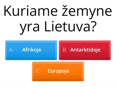 Ar pažįsti Lietuvą?