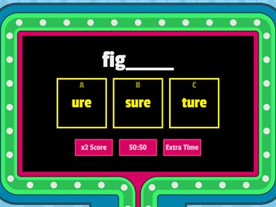 Barton 7.4 -ure/sure/ture
