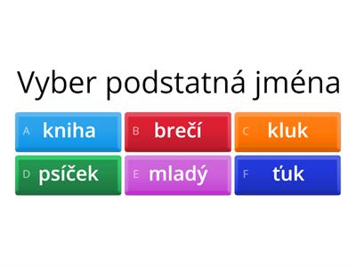 Podstatná jména a slovesa