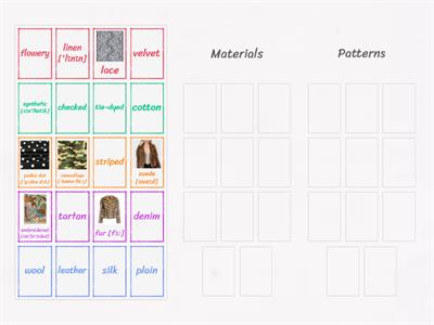 ЛЕ Materials and patterns 