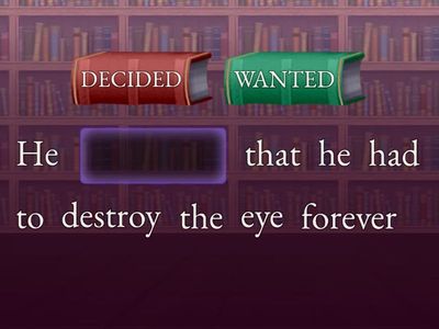 The tell tale heart - Regular verbs 