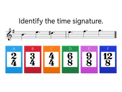 Time signatures 17:  2/4  3/4  4/4  6/8  9/8  12/8