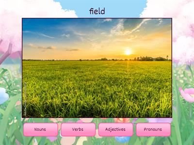 Grade 4 - Easter parts of speech practice quiz