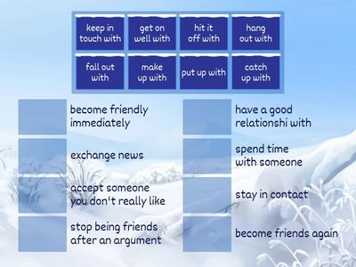 Project explore 3 Unit 2  verbs for relationships