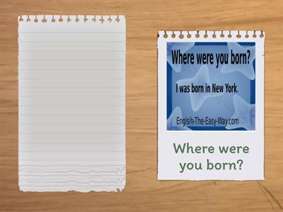 Personal Information Questions: Common 