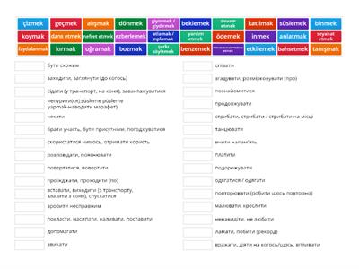 Список популярних турецьких дієслів_5