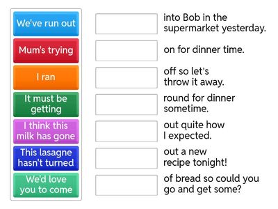 Food and drinks _Phrasal verbs_Destination B2 